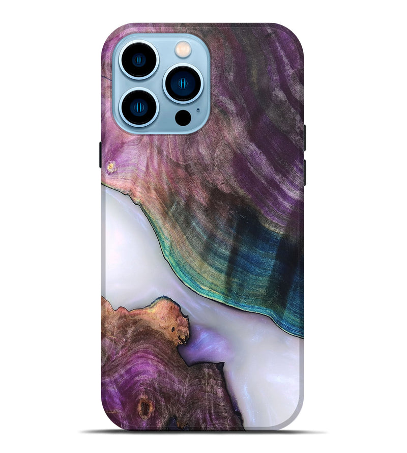 iPhone 14 Pro Max Wood Live Edge Phone Case - Jarod (Clear, 819242)