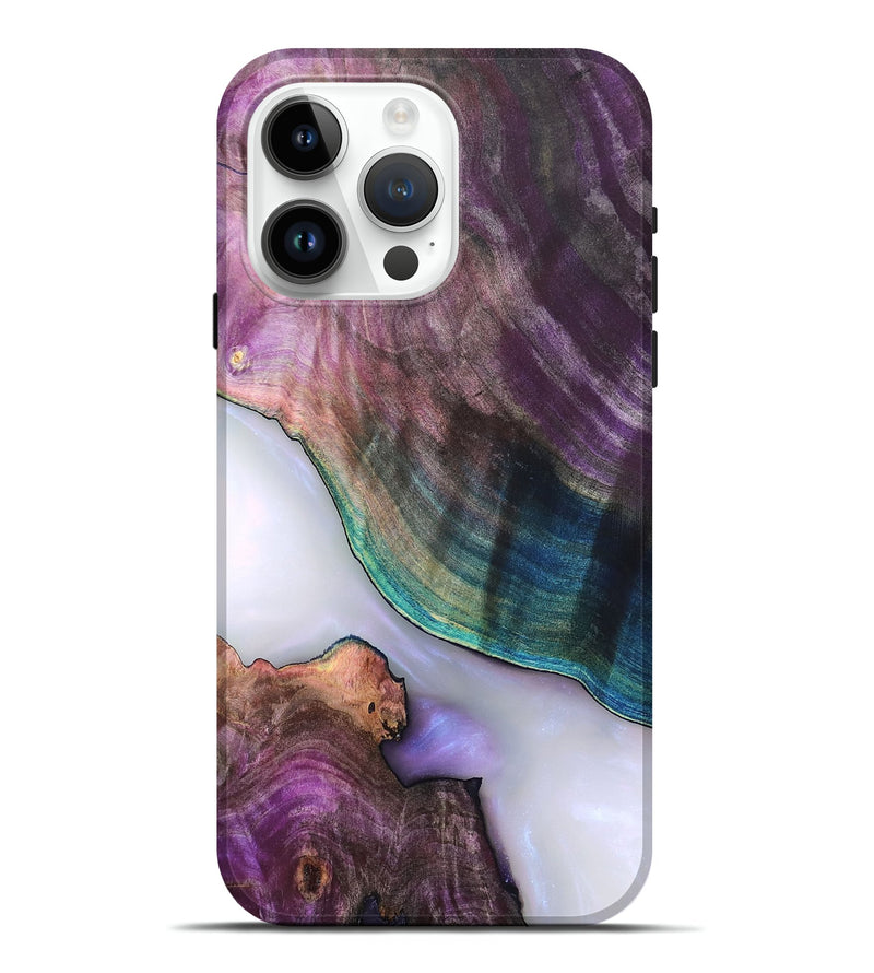 iPhone 15 Pro Max Wood Live Edge Phone Case - Jarod (Clear, 819242)