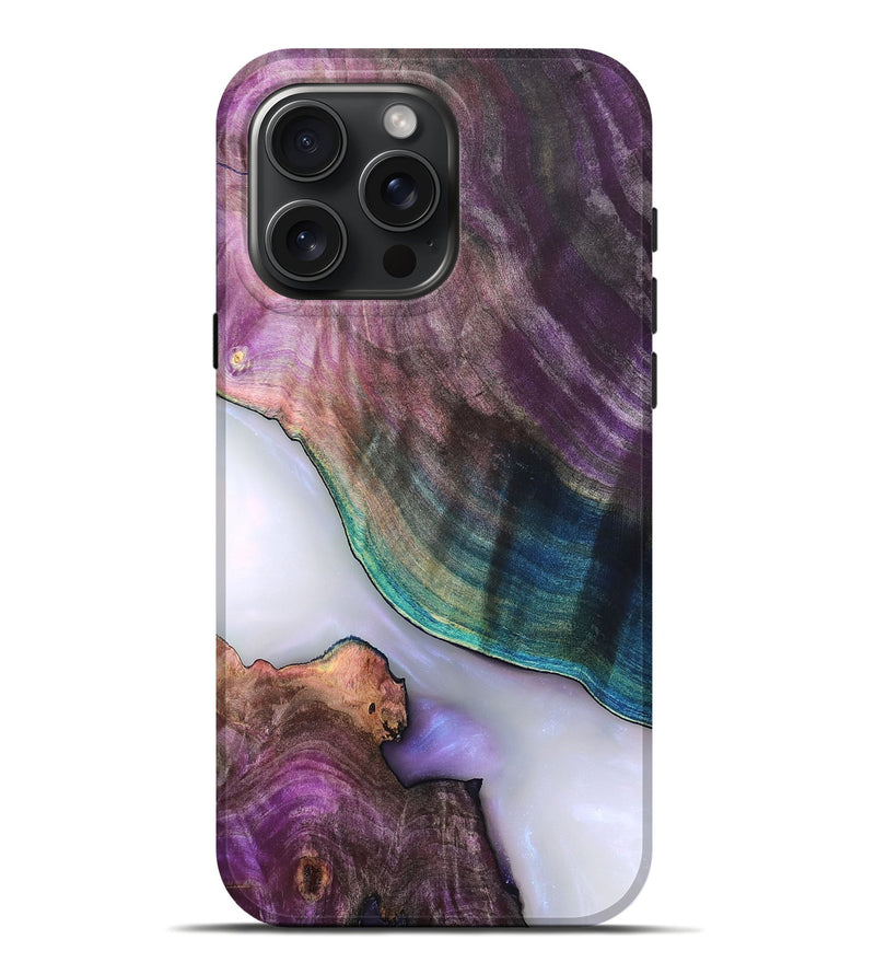 iPhone 16 Pro Max Wood Live Edge Phone Case - Jarod (Clear, 819242)