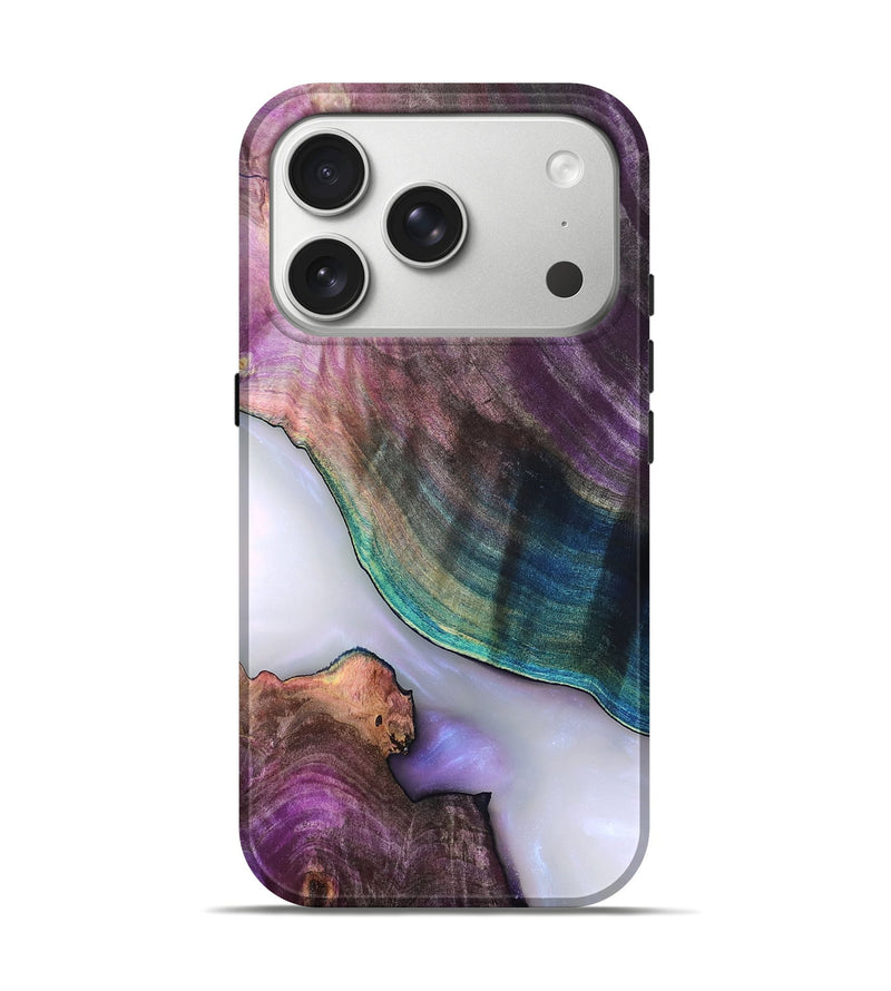 iPhone 17 Pro Wood Live Edge Phone Case - Jarod (Clear, 819242)