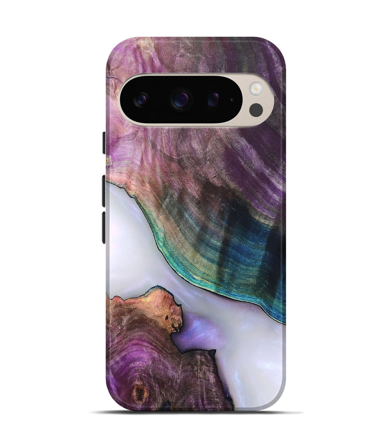Pixel 9 Pro Wood Live Edge Phone Case - Jarod (Clear, 819242)