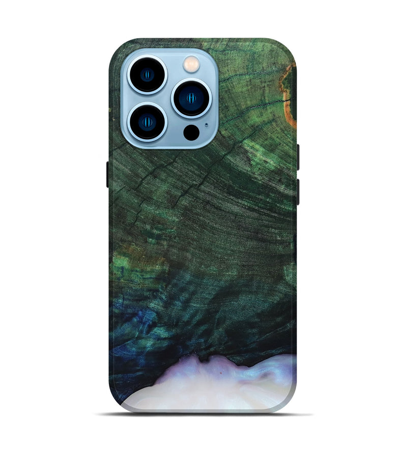 iPhone 14 Pro Wood Live Edge Phone Case - Norita (Wood Burl, 819243)