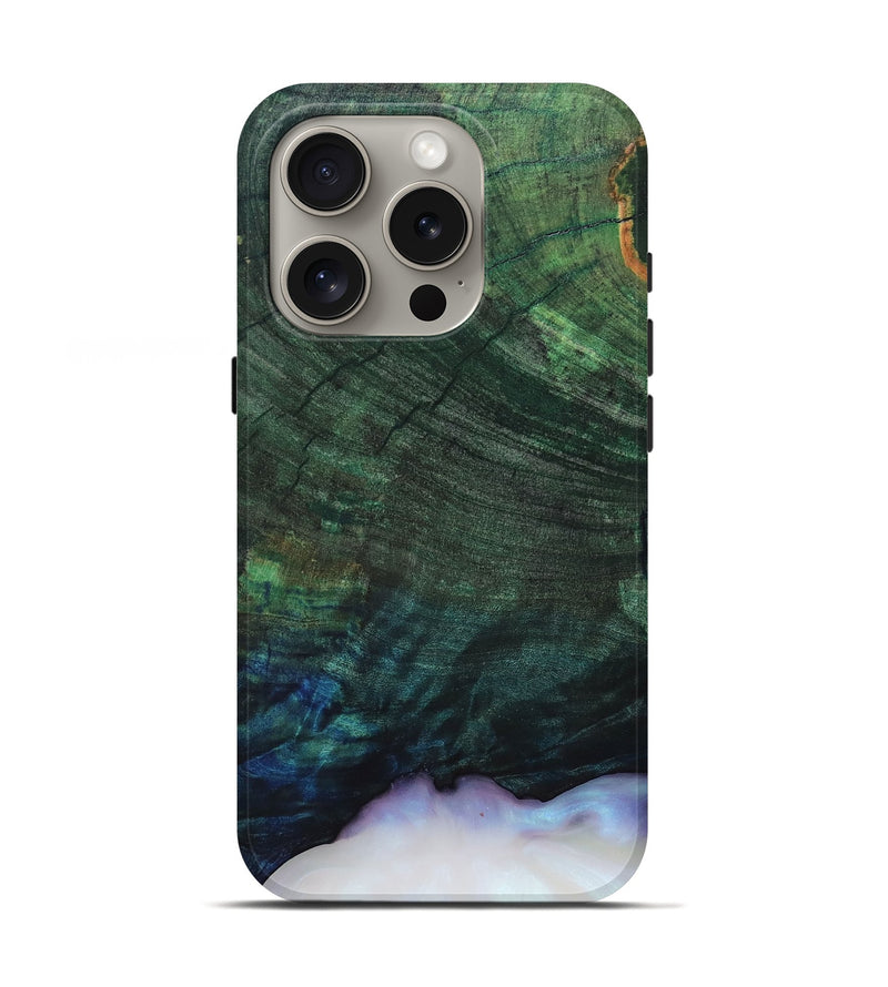 iPhone 16 Pro Wood Live Edge Phone Case - Norita (Wood Burl, 819243)