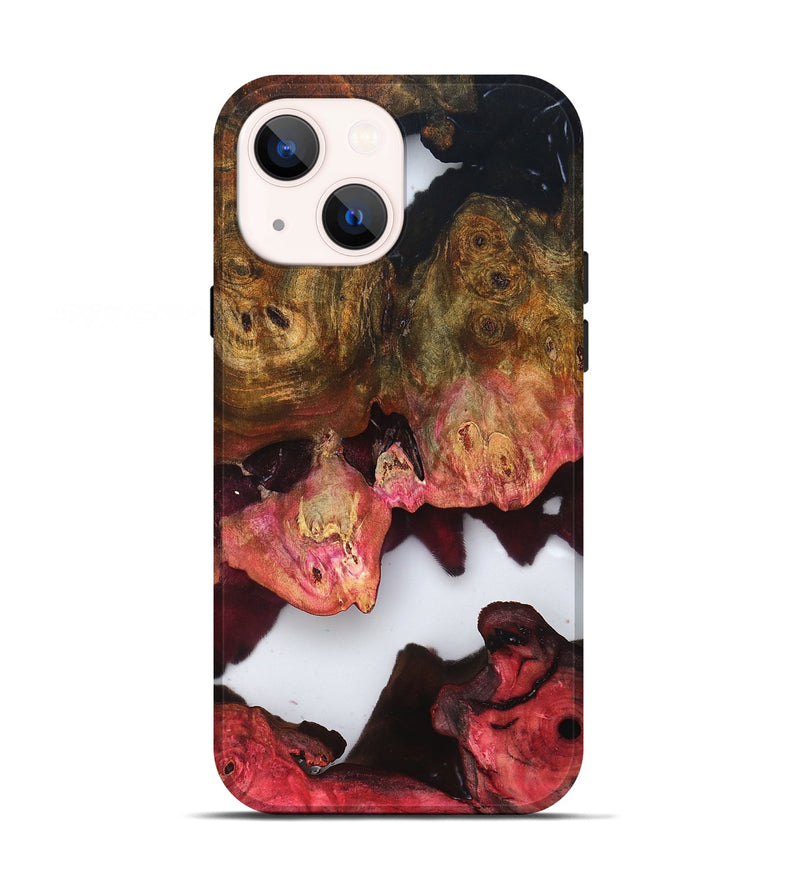 iPhone 13 Wood Live Edge Phone Case - Macy (Clear, 819244)