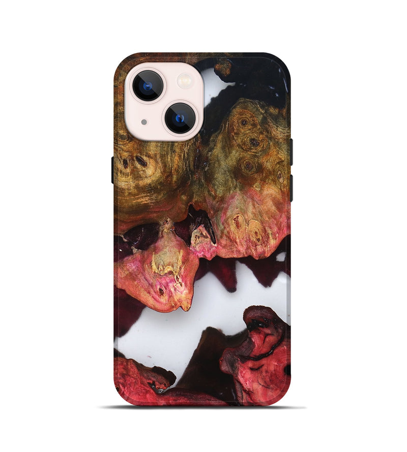 iPhone 13 mini Wood Live Edge Phone Case - Macy (Clear, 819244)