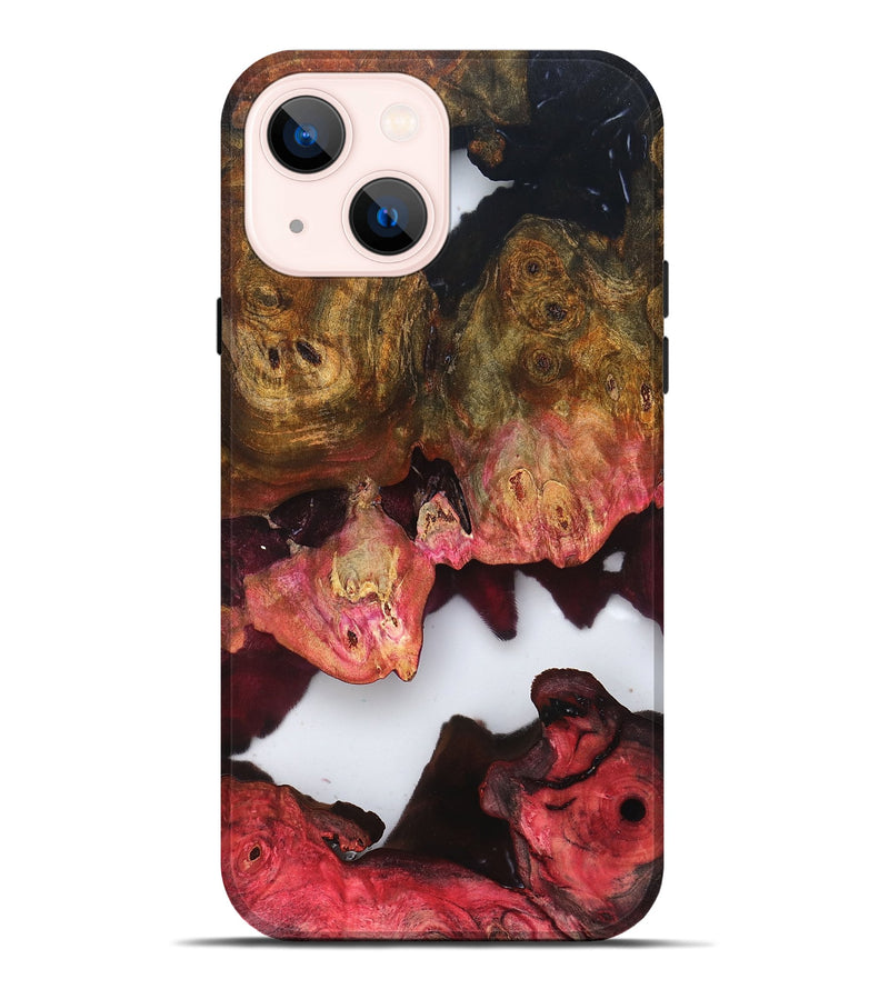 iPhone 14 Plus Wood Live Edge Phone Case - Macy (Clear, 819244)