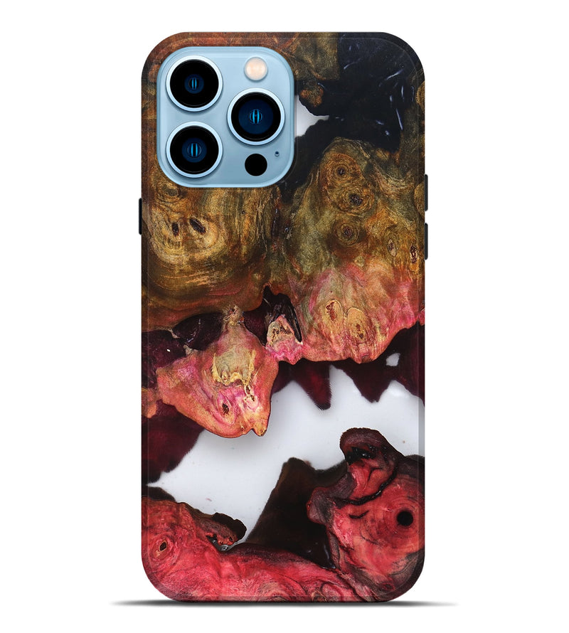 iPhone 14 Pro Max Wood Live Edge Phone Case - Macy (Clear, 819244)