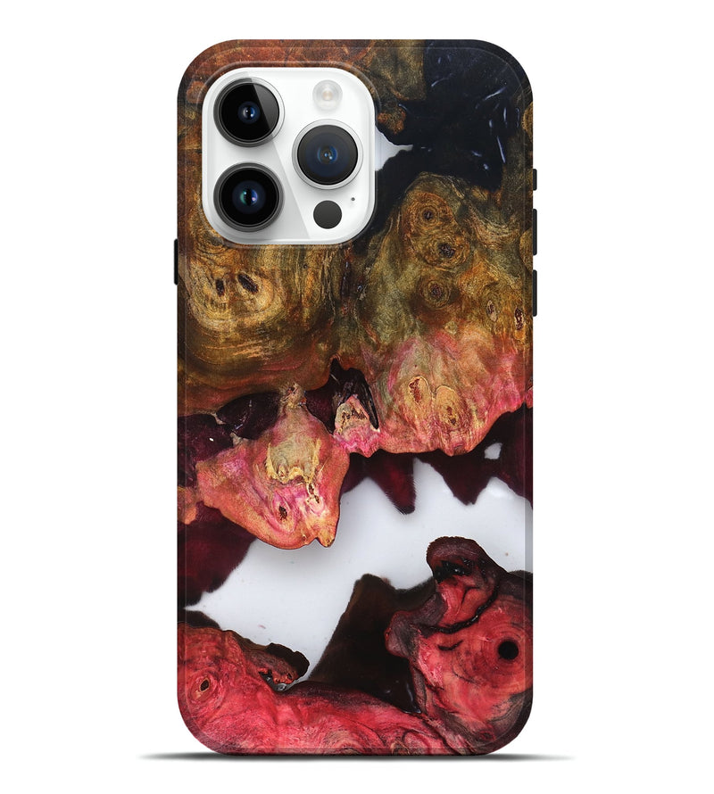 iPhone 15 Pro Max Wood Live Edge Phone Case - Macy (Clear, 819244)