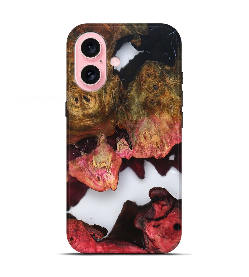 iPhone 16 Wood Live Edge Phone Case - Macy (Clear, 819244)