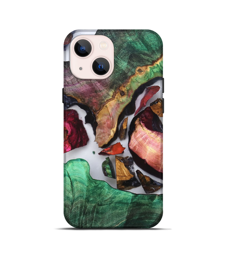 iPhone 13 mini Wood Live Edge Phone Case - Sol (Clear, 819245)