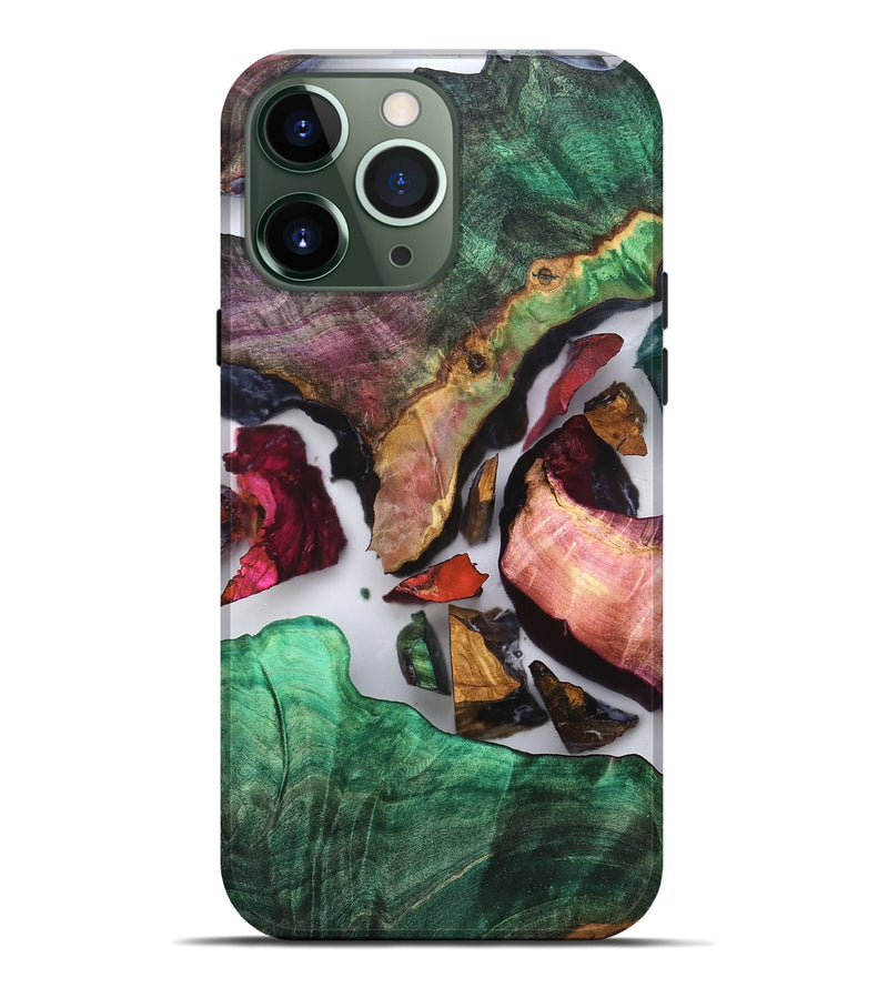 iPhone 13 Pro Max Wood Live Edge Phone Case - Sol (Clear, 819245)