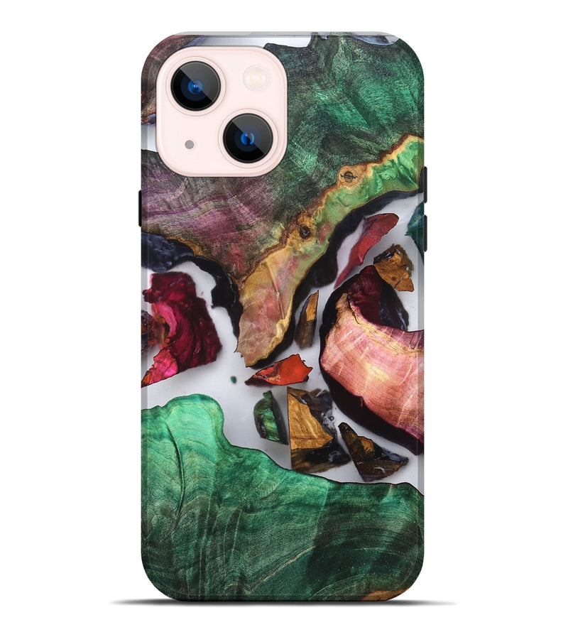 iPhone 14 Plus Wood Live Edge Phone Case - Sol (Clear, 819245)