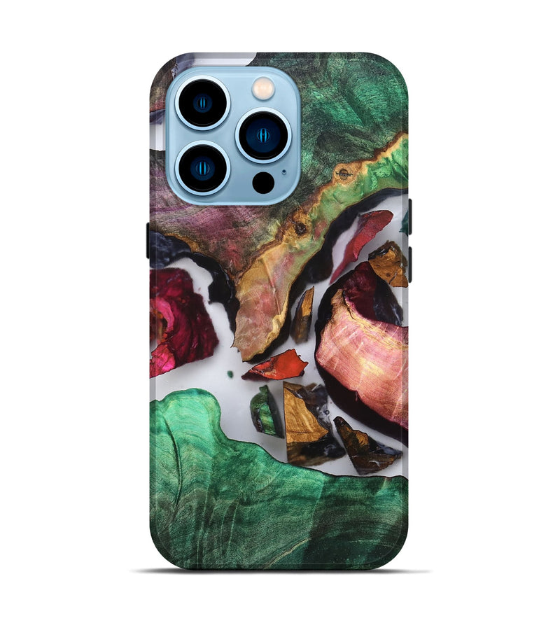 iPhone 14 Pro Wood Live Edge Phone Case - Sol (Clear, 819245)