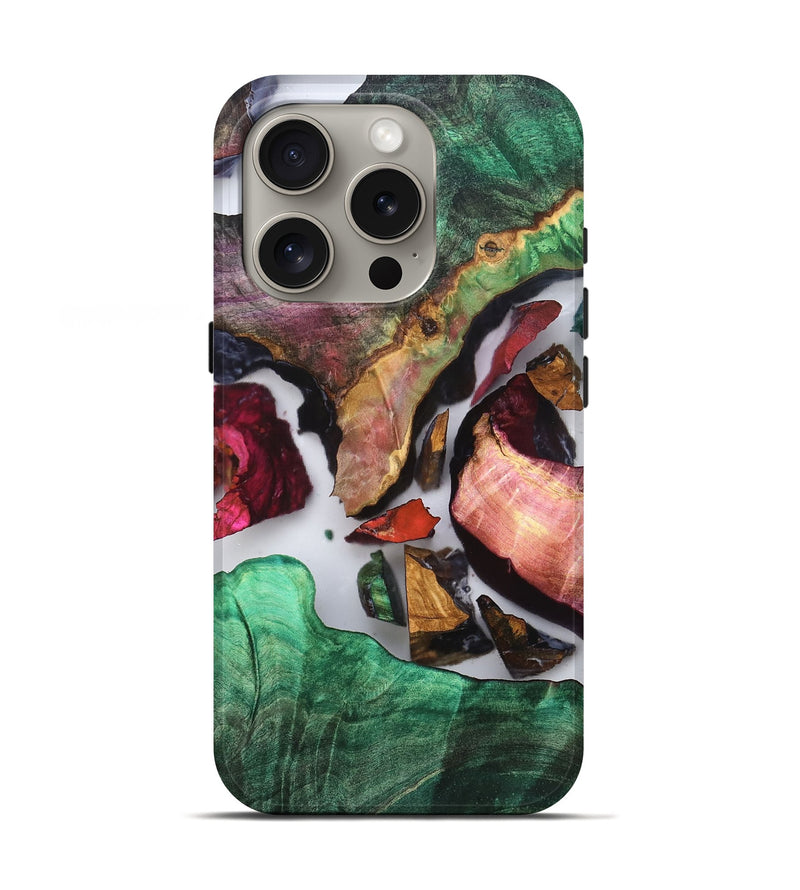 iPhone 16 Pro Wood Live Edge Phone Case - Sol (Clear, 819245)