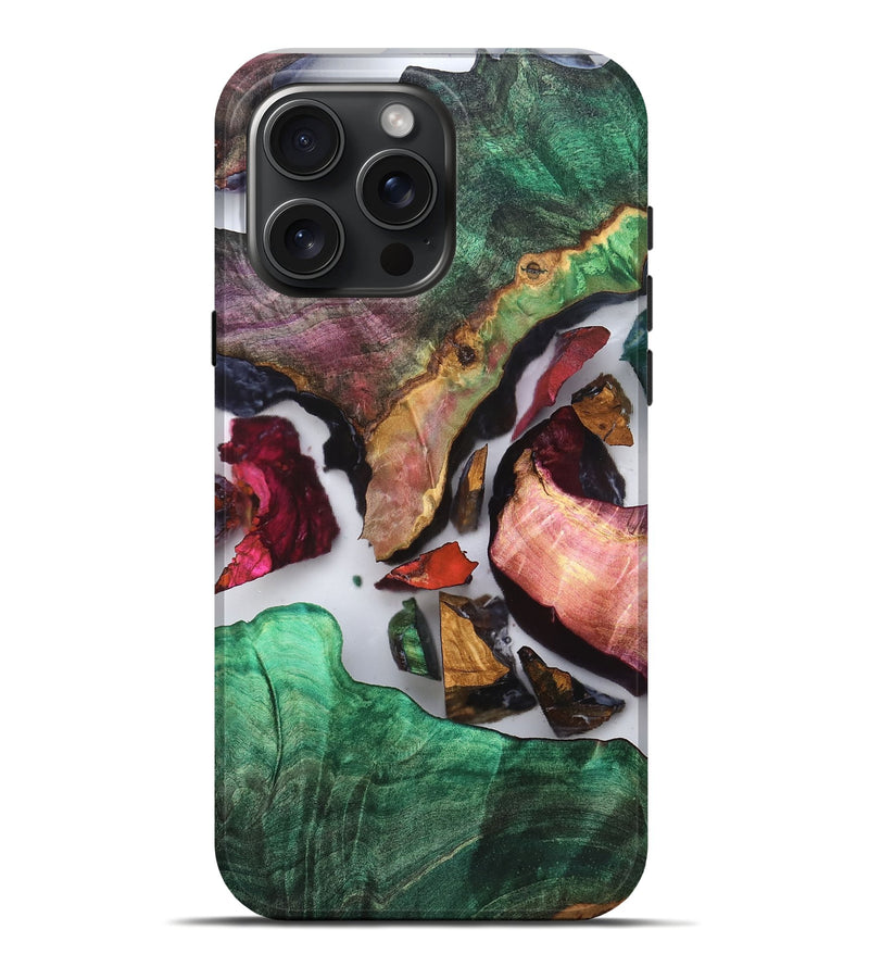 iPhone 16 Pro Max Wood Live Edge Phone Case - Sol (Clear, 819245)