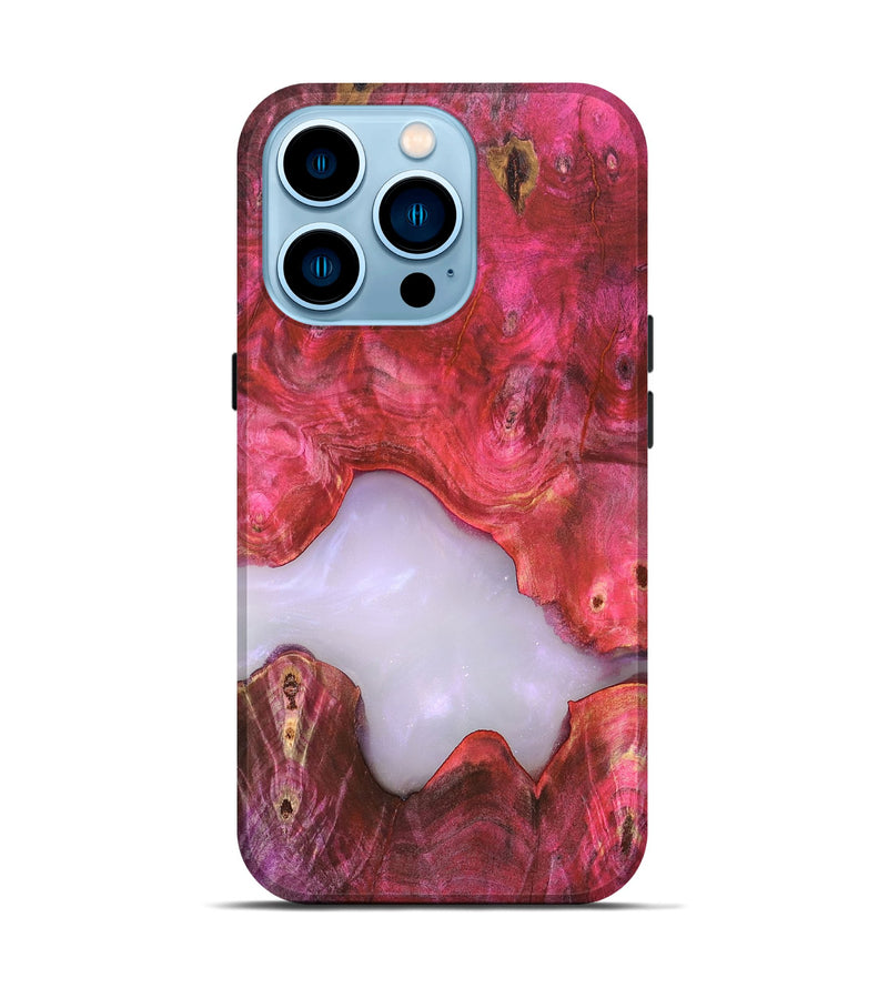 iPhone 14 Pro Wood Live Edge Phone Case - Beckham (Clear, 819246)