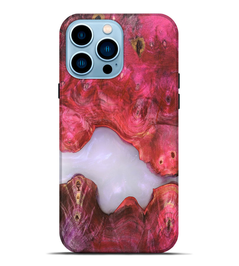 iPhone 14 Pro Max Wood Live Edge Phone Case - Beckham (Clear, 819246)