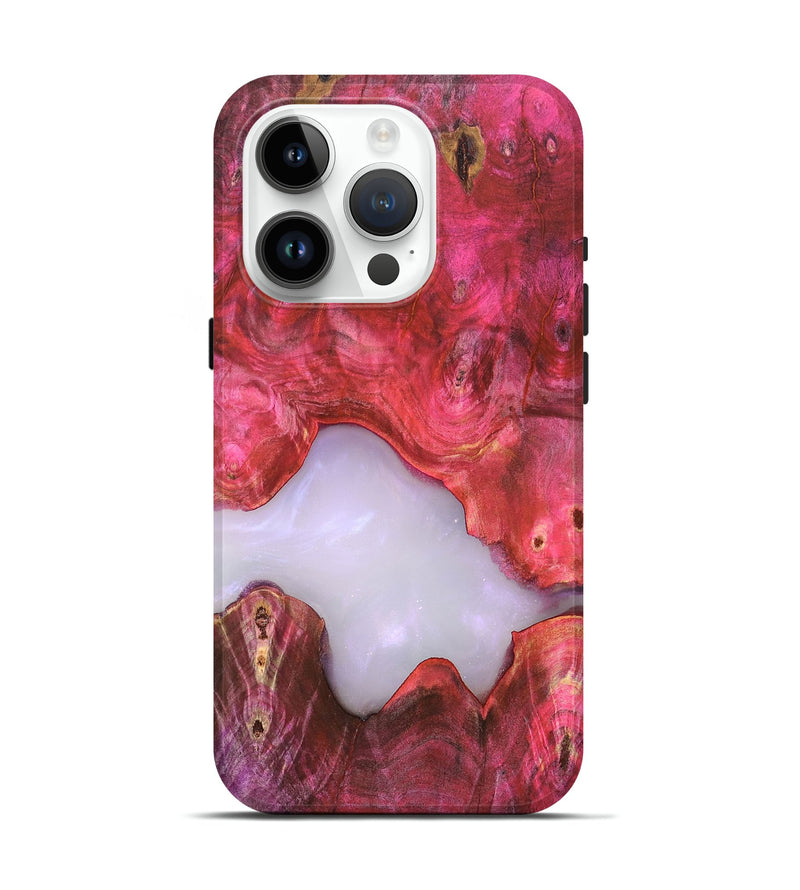 iPhone 15 Pro Wood Live Edge Phone Case - Beckham (Clear, 819246)