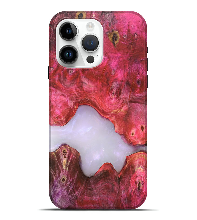 iPhone 15 Pro Max Wood Live Edge Phone Case - Beckham (Clear, 819246)