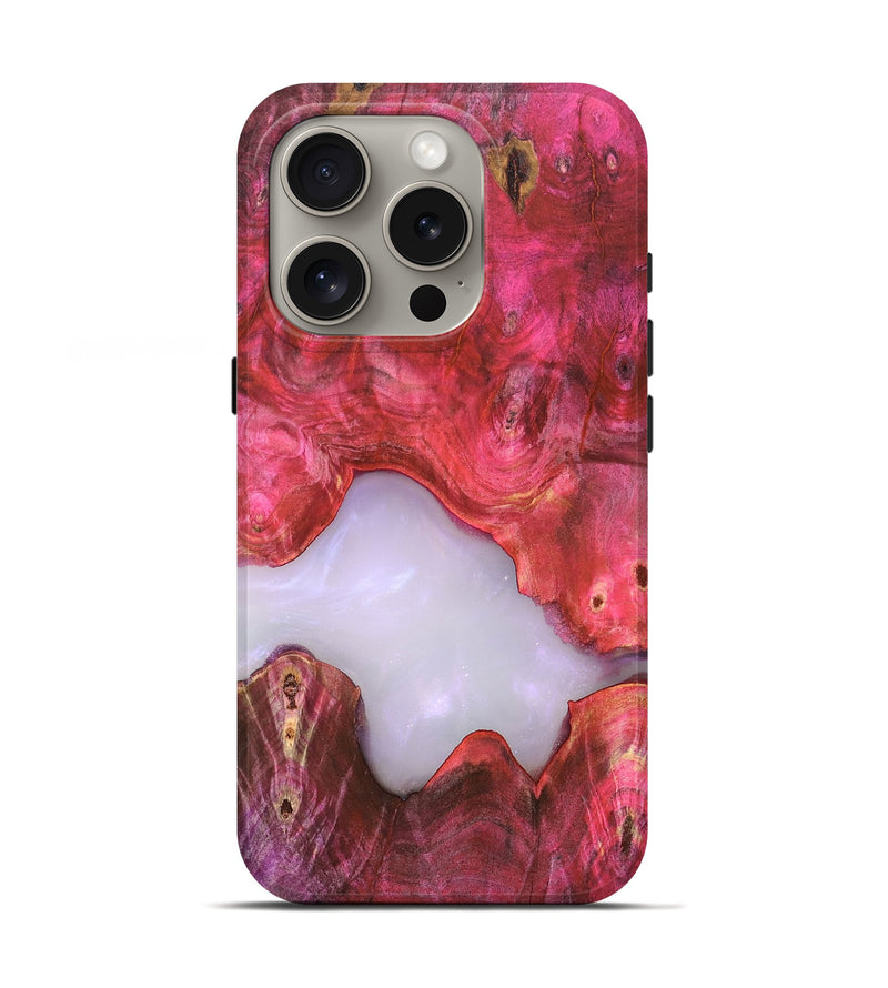 iPhone 16 Pro Wood Live Edge Phone Case - Beckham (Clear, 819246)