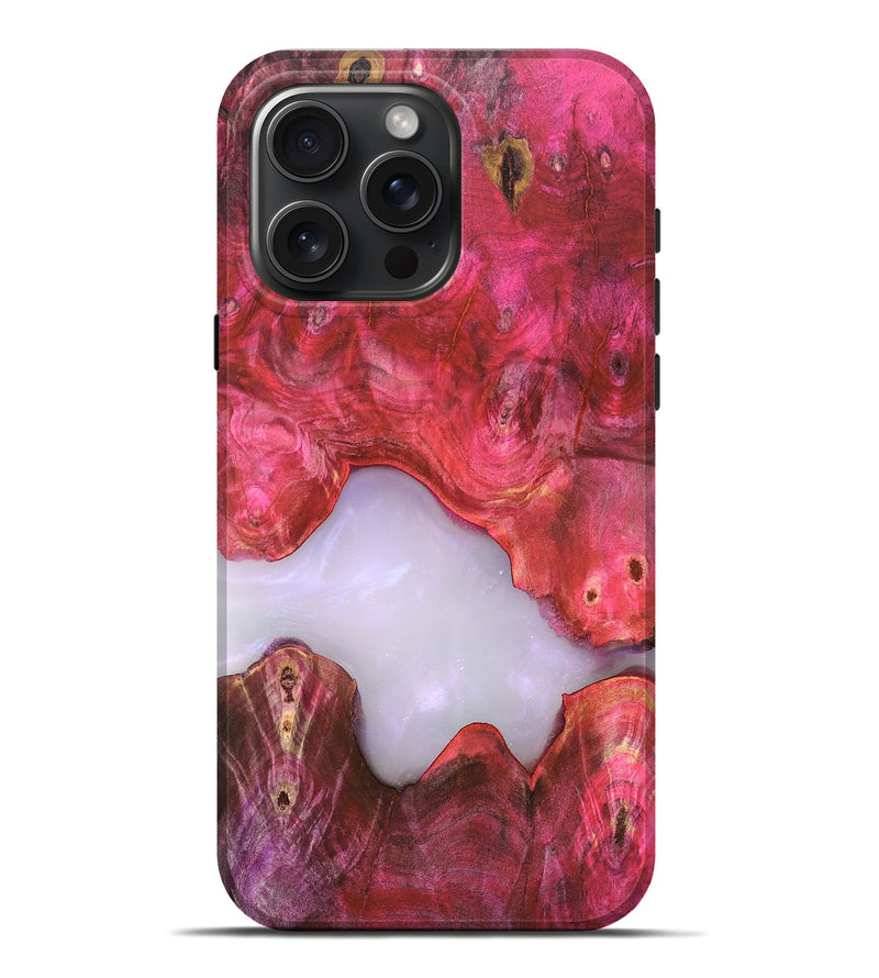 iPhone 16 Pro Max Wood Live Edge Phone Case - Beckham (Clear, 819246)