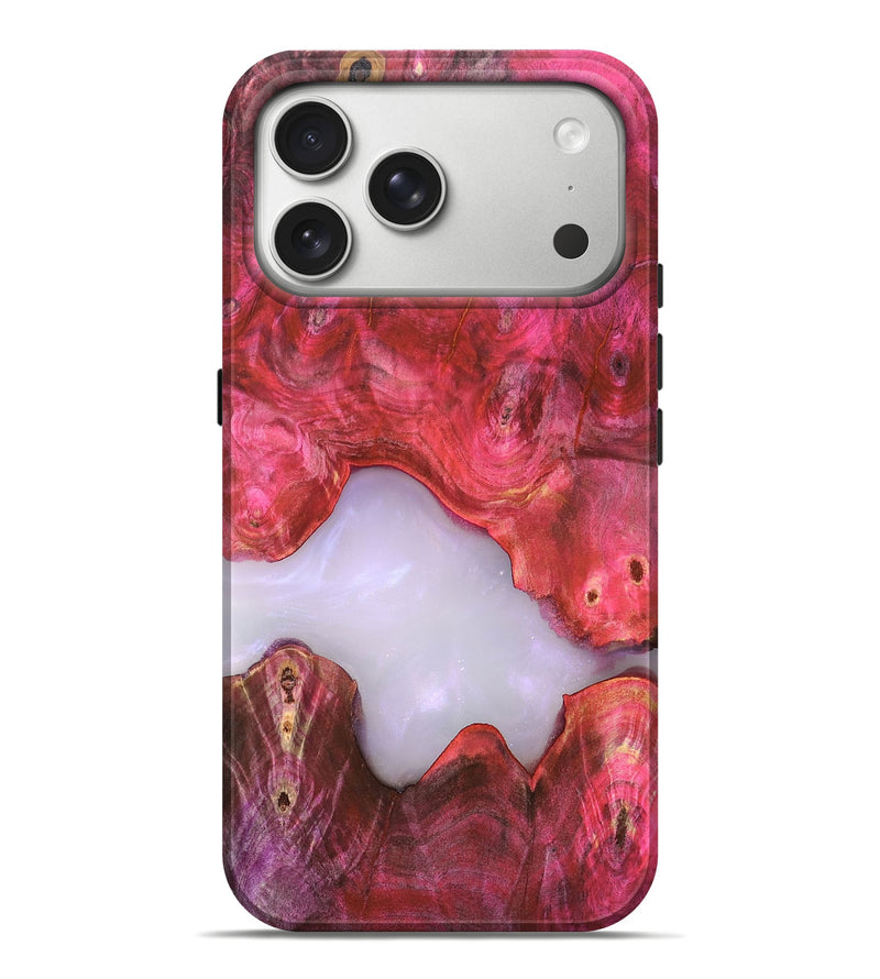 iPhone 17 Pro Max Wood Live Edge Phone Case - Beckham (Clear, 819246)