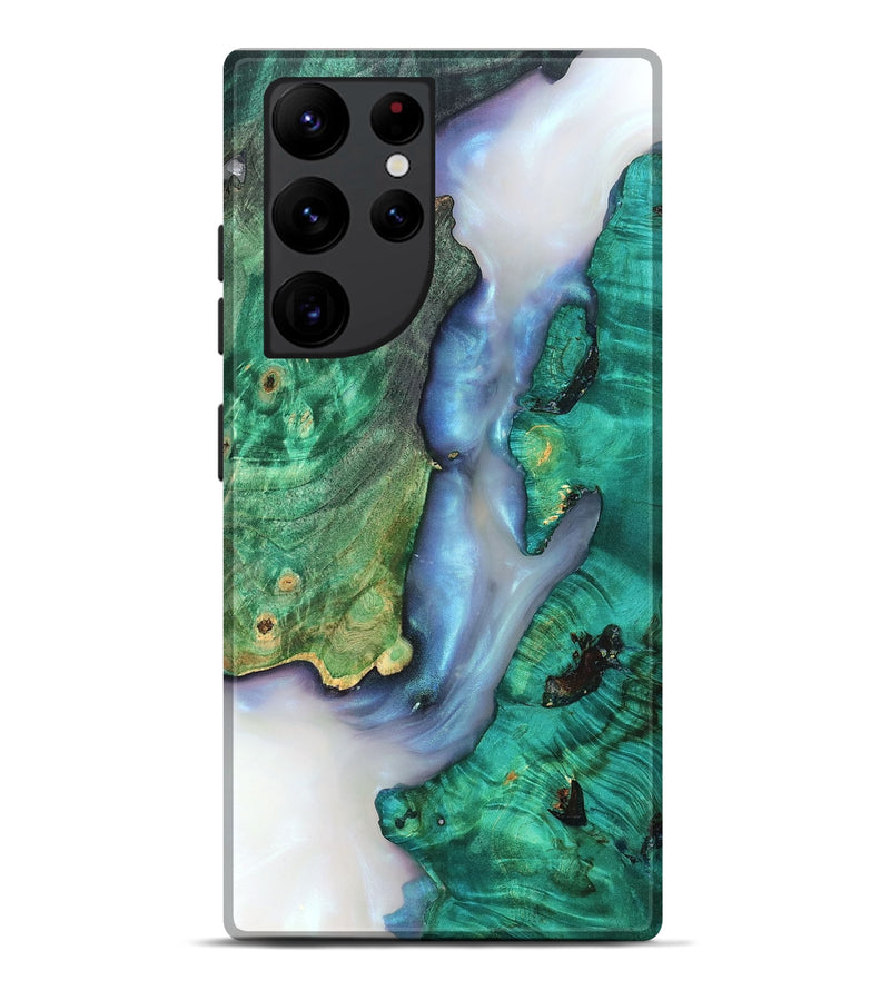 Galaxy S22 Ultra Wood Live Edge Phone Case - Rowena (Clear, 819247)