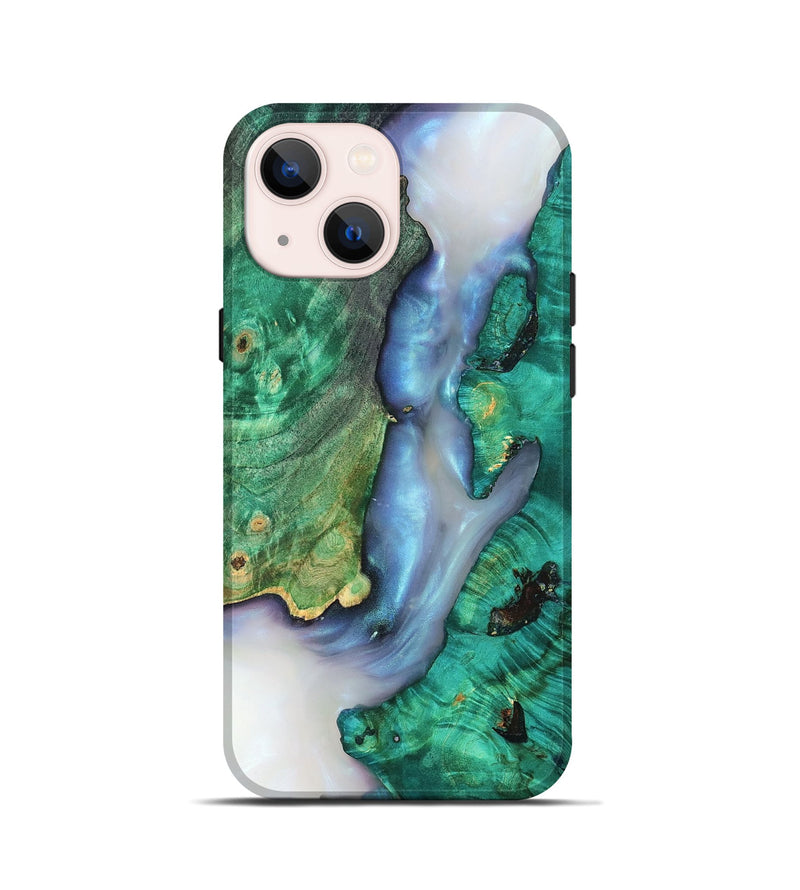 iPhone 13 mini Wood Live Edge Phone Case - Rowena (Clear, 819247)