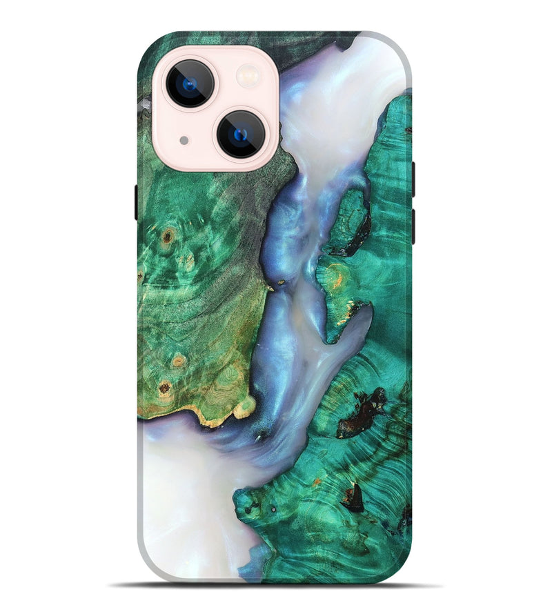iPhone 14 Plus Wood Live Edge Phone Case - Rowena (Clear, 819247)