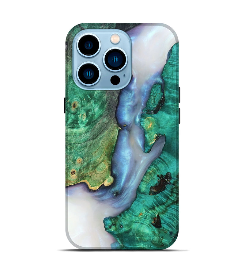 iPhone 14 Pro Wood Live Edge Phone Case - Rowena (Clear, 819247)
