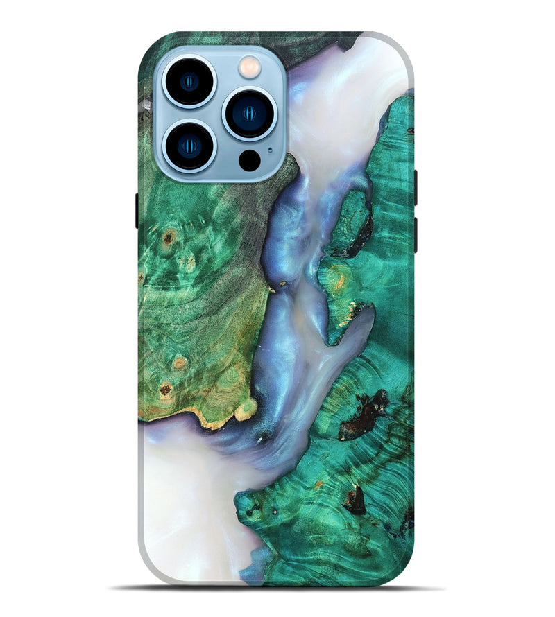 iPhone 14 Pro Max Wood Live Edge Phone Case - Rowena (Clear, 819247)
