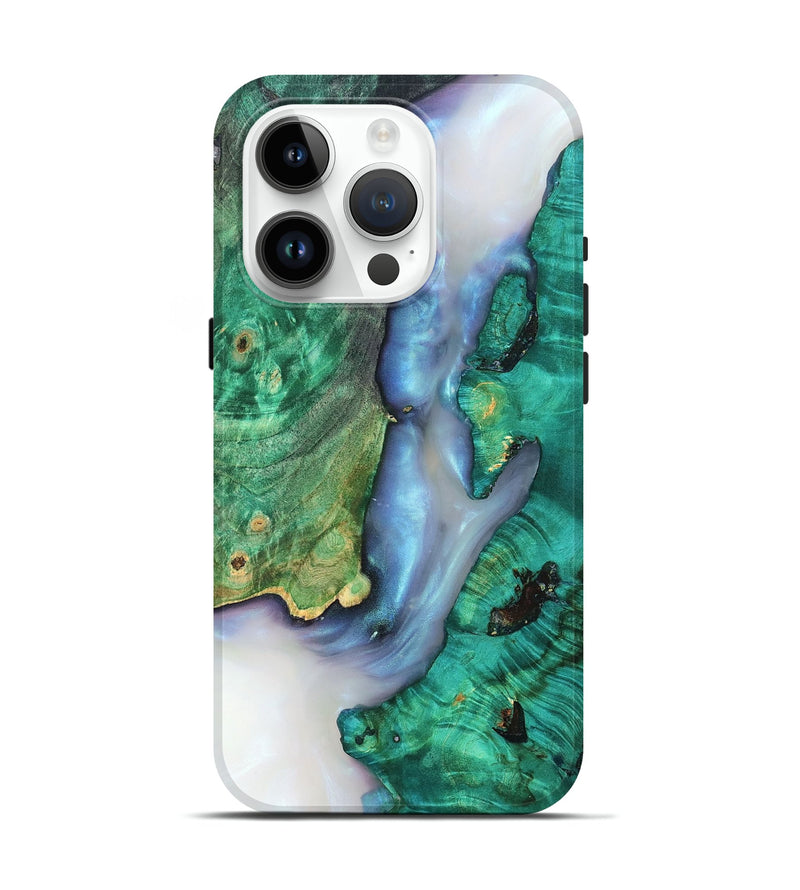 iPhone 15 Pro Wood Live Edge Phone Case - Rowena (Clear, 819247)