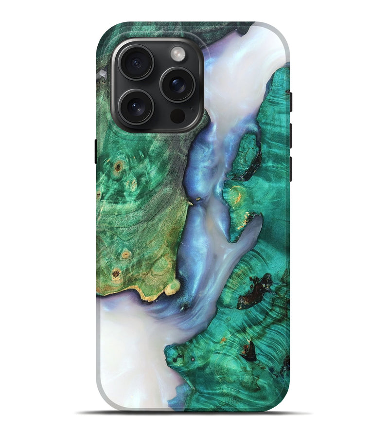 iPhone 16 Pro Max Wood Live Edge Phone Case - Rowena (Clear, 819247)