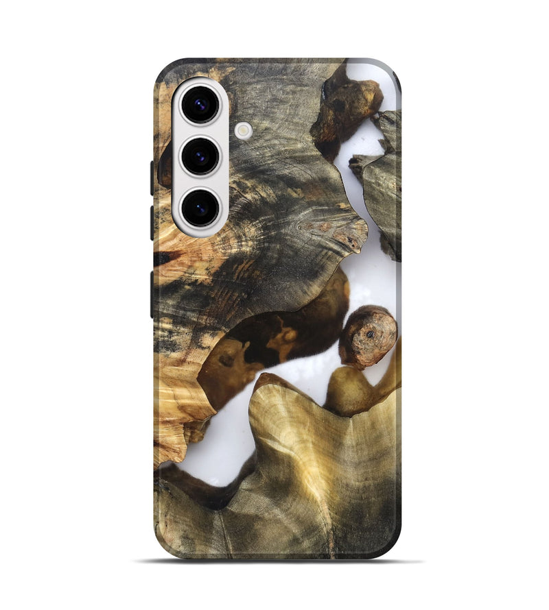 Galaxy S25 Wood Live Edge Phone Case - Marian (Clear, 819248)
