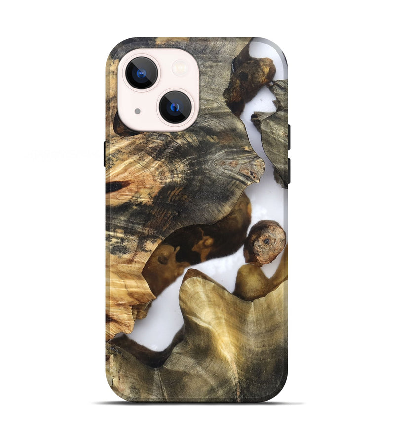 iPhone 13 Wood Live Edge Phone Case - Marian (Clear, 819248)