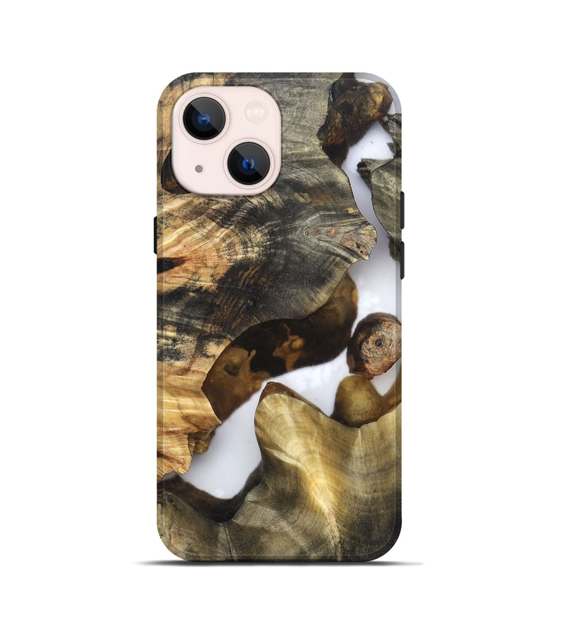 iPhone 13 mini Wood Live Edge Phone Case - Marian (Clear, 819248)