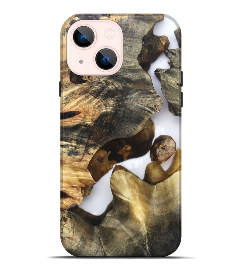 iPhone 14 Plus Wood Live Edge Phone Case - Marian (Clear, 819248)