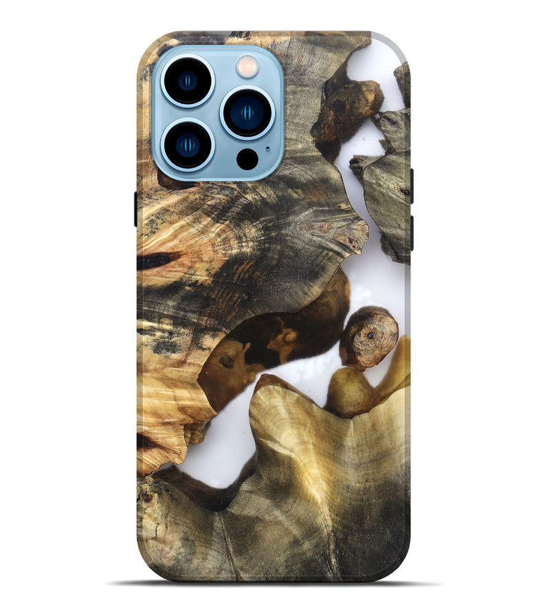 iPhone 14 Pro Max Wood Live Edge Phone Case - Marian (Clear, 819248)