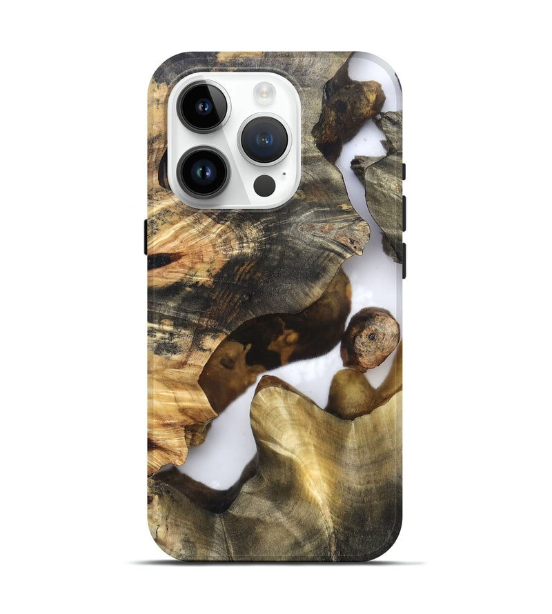 iPhone 15 Pro Wood Live Edge Phone Case - Marian (Clear, 819248)