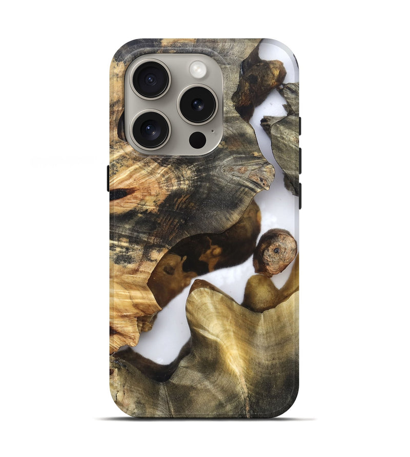 iPhone 16 Pro Wood Live Edge Phone Case - Marian (Clear, 819248)