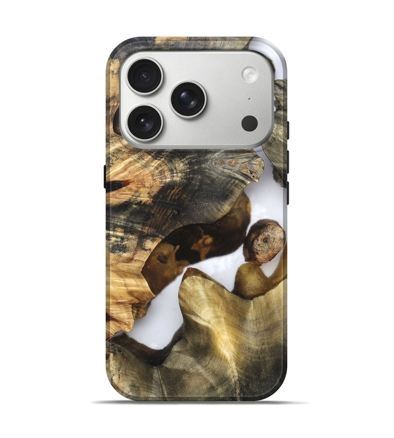 iPhone 17 Pro Wood Live Edge Phone Case - Marian (Clear, 819248)