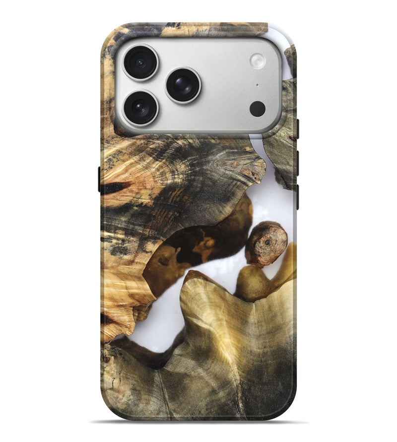 iPhone 17 Pro Max Wood Live Edge Phone Case - Marian (Clear, 819248)