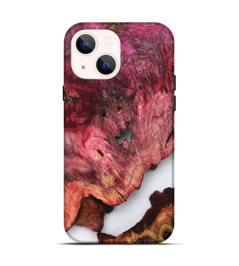 iPhone 14 Wood Live Edge Phone Case - Jalen (Clear, 819249)