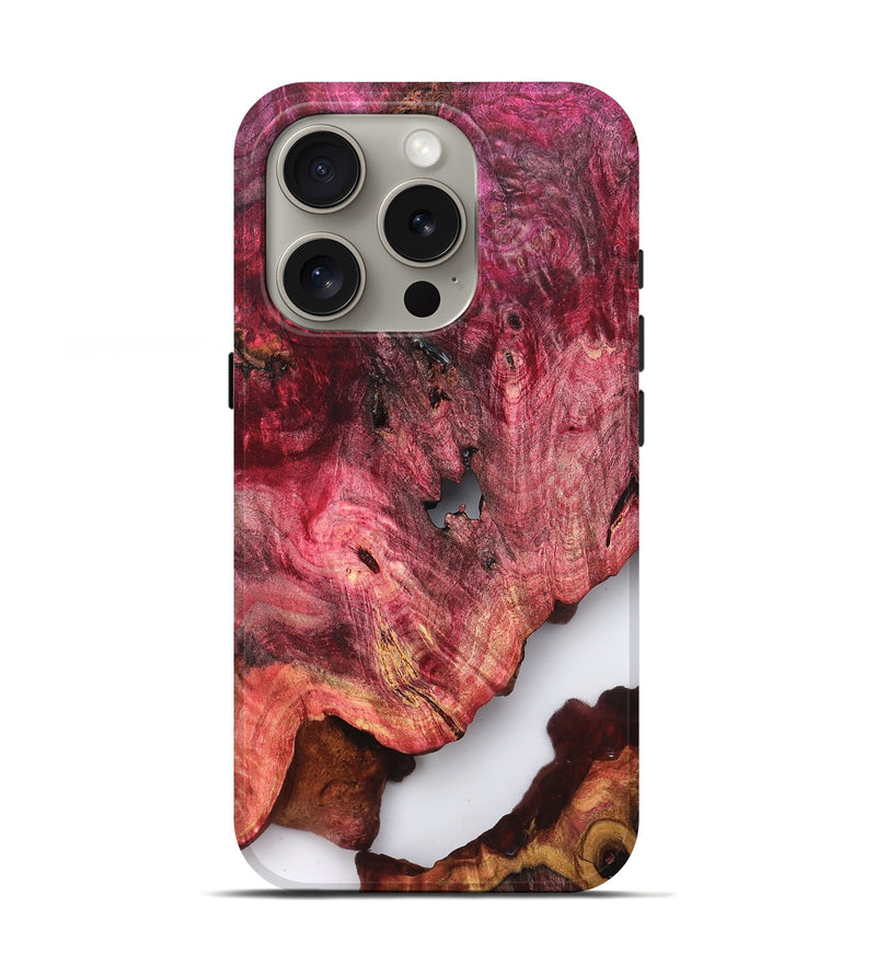 iPhone 16 Pro Wood Live Edge Phone Case - Jalen (Clear, 819249)