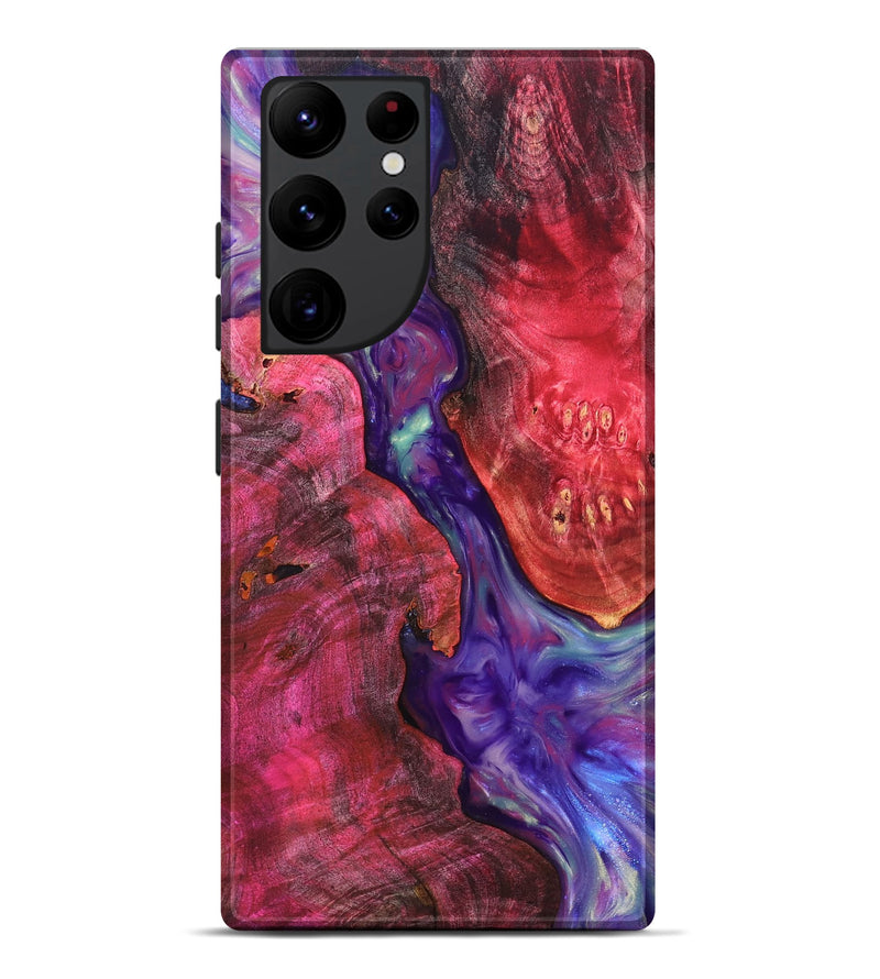 Galaxy S22 Ultra Wood Live Edge Phone Case - Velva (Purple, 819250)