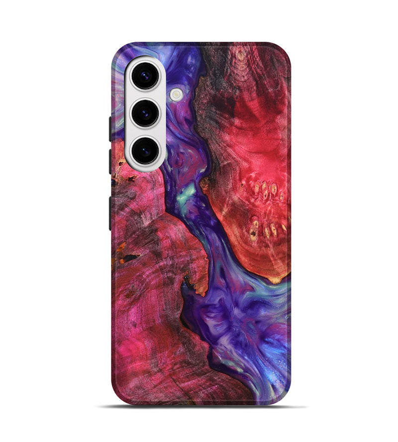 Galaxy S25 Wood Live Edge Phone Case - Velva (Purple, 819250)