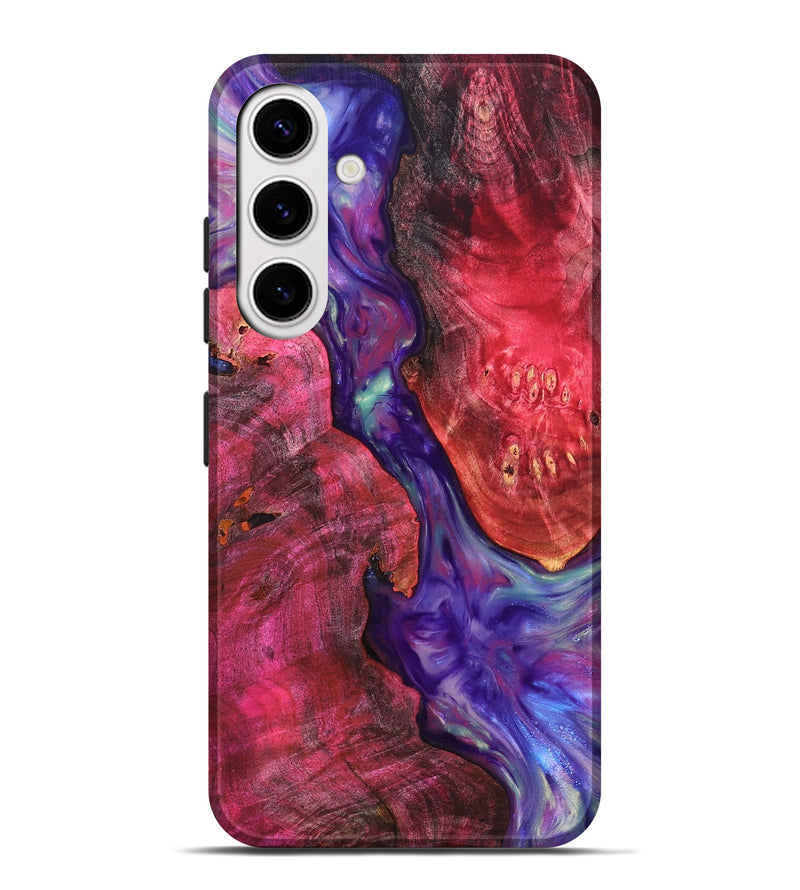 Galaxy S25 Plus Wood Live Edge Phone Case - Velva (Purple, 819250)