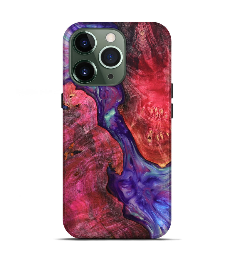 iPhone 13 Pro Wood Live Edge Phone Case - Velva (Purple, 819250)