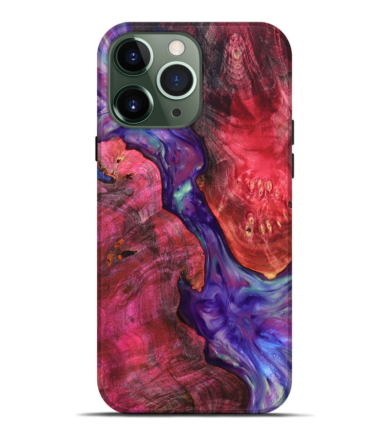 iPhone 13 Pro Max Wood Live Edge Phone Case - Velva (Purple, 819250)