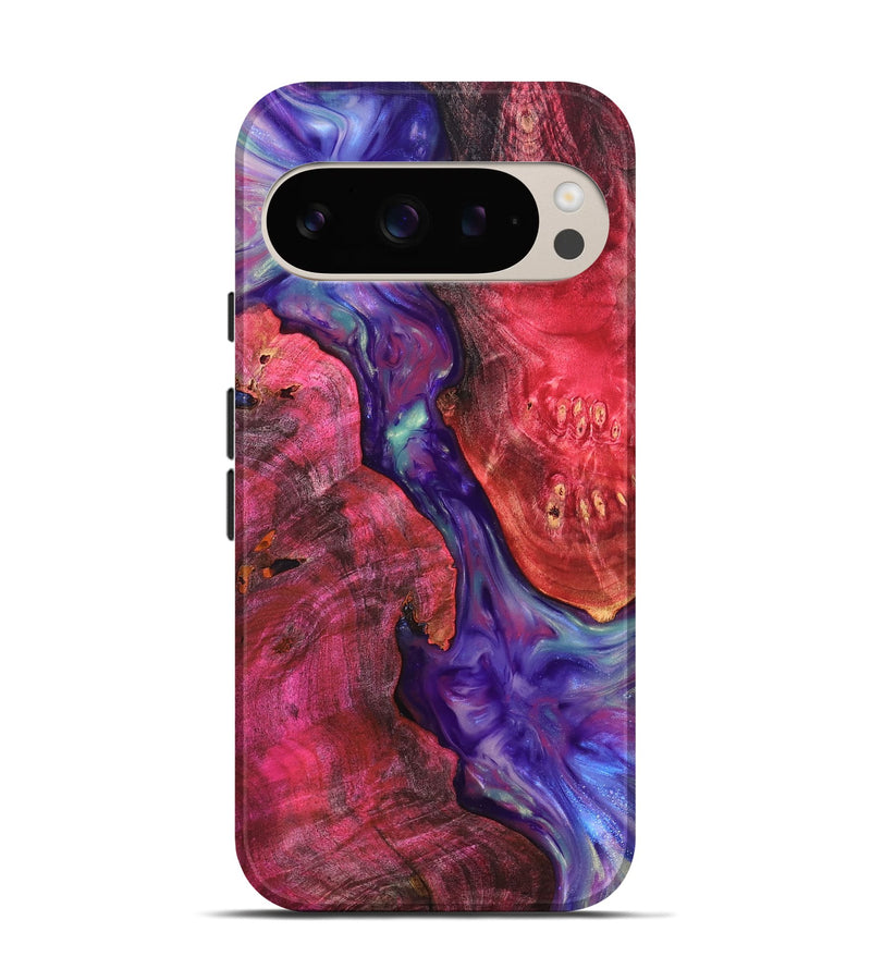 Pixel 9 Wood Live Edge Phone Case - Velva (Purple, 819250)